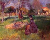 约翰辛格萨金特 - In the Orchard